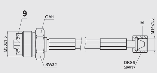 �������� ����������� ����� FM M30x1,5 (2,5 �) ������������������ �������� ��������